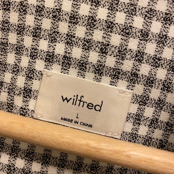 Aritzia Wilfred checked cropped jacket in size L - Picture 3 of 4